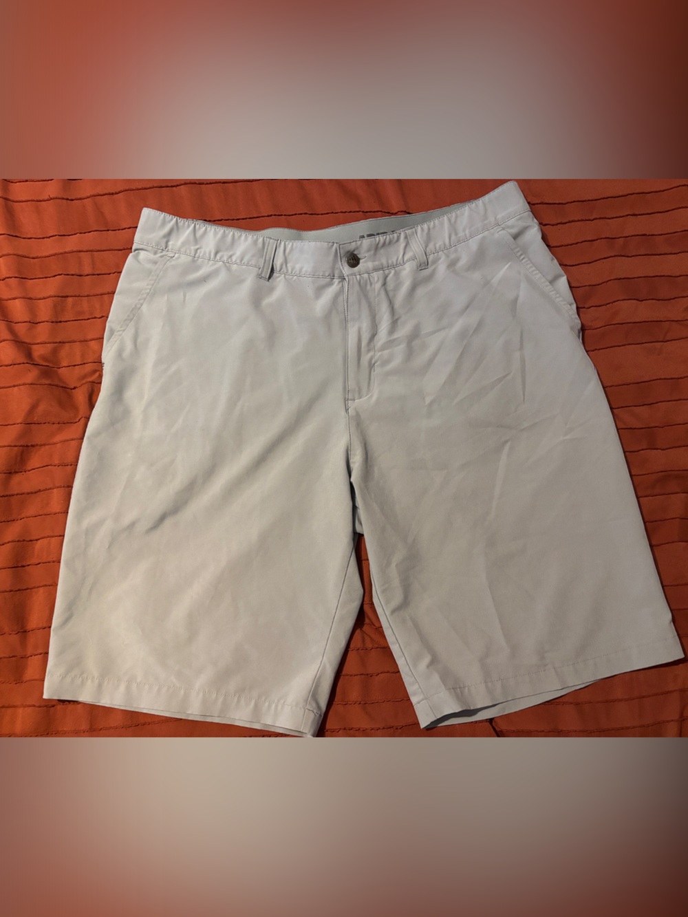 adidas Light Blue Men's Flat Front Shorts